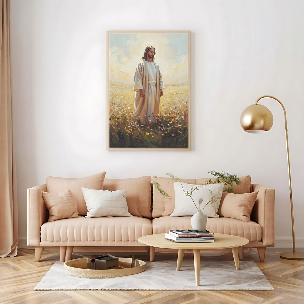 Jesus in The Garden, Christian Canvas Wall Art, Christmas Gift Ideas, Christian Home Decor, Ciaocustom
