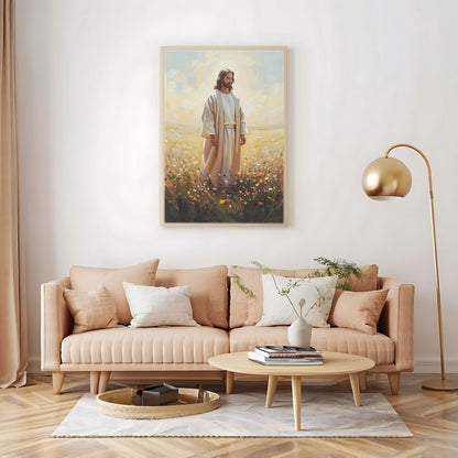 Jesus in The Garden, Christian Canvas Wall Art, Christmas Gift Ideas, Christian Home Decor, Ciaocustom