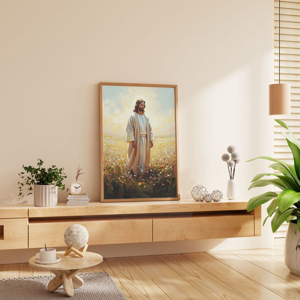 Jesus in The Garden, Christian Canvas Wall Art, Christmas Gift Ideas, Christian Home Decor, Ciaocustom