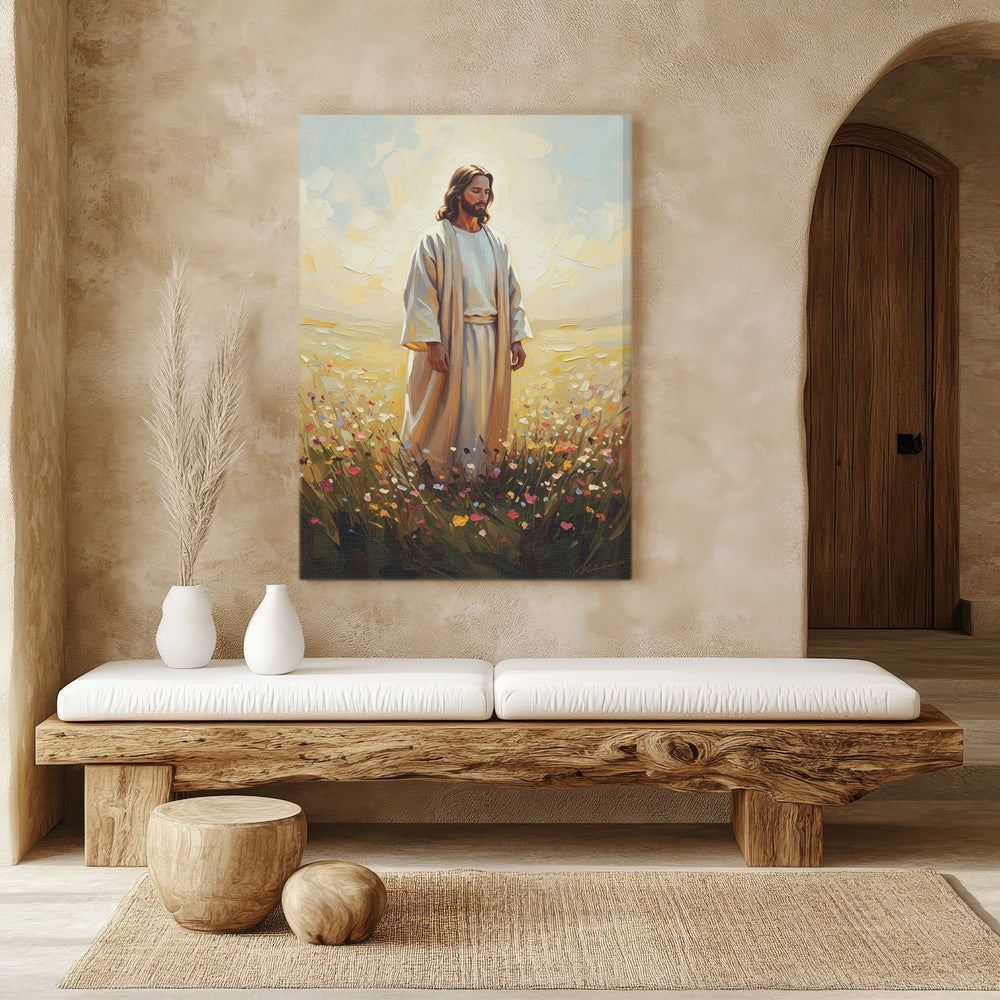 Jesus in The Garden, Christian Canvas Wall Art, Christmas Gift Ideas, Christian Home Decor, Ciaocustom