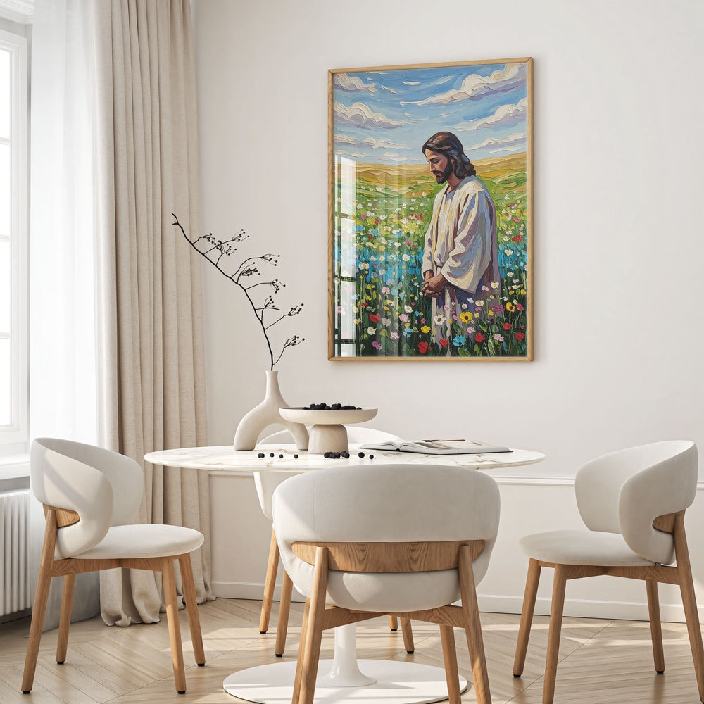 Jesus in The Garden III, Christian Canvas Wall Art, Christmas Gift Ideas, Christian Home Decor, Ciaocustom