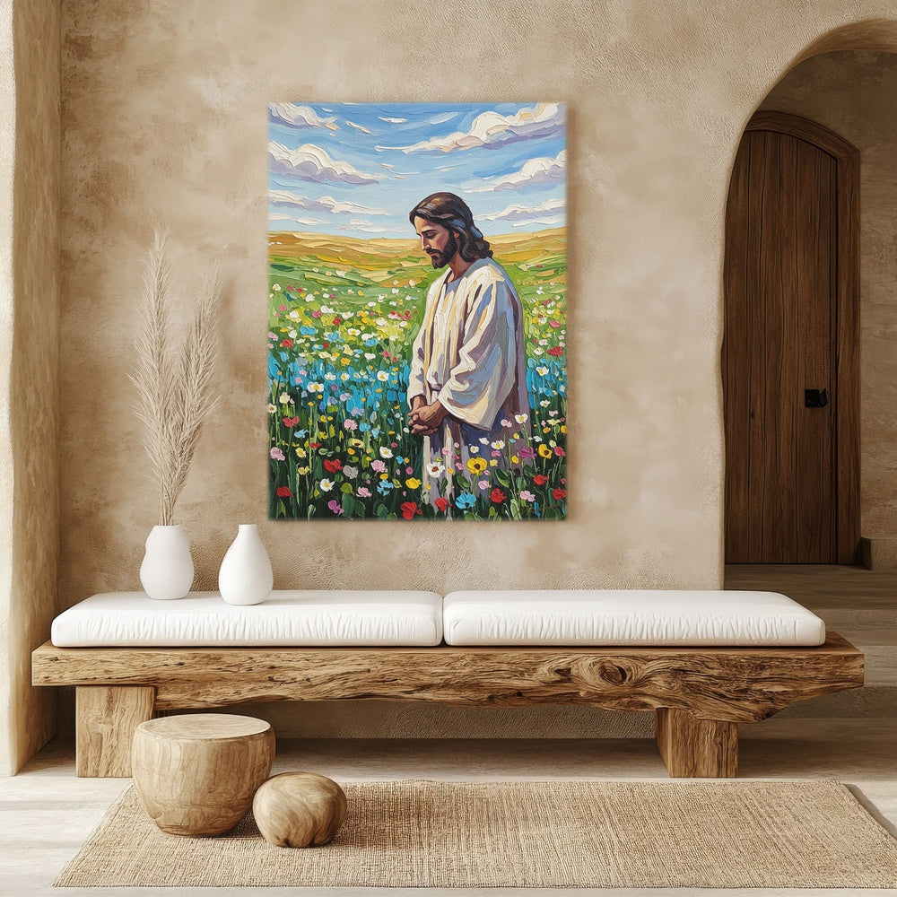 Jesus in The Garden III, Christian Canvas Wall Art, Christmas Gift Ideas, Christian Home Decor, Ciaocustom