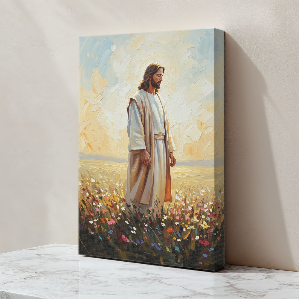 Jesus in The Garden II, Christian Canvas Wall Art, Christmas Gift Ideas, Christian Home Decor, Ciaocustom