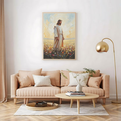 Jesus in The Garden II, Christian Canvas Wall Art, Christmas Gift Ideas, Christian Home Decor, Ciaocustom