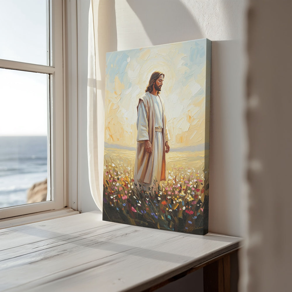 Jesus in The Garden II, Christian Canvas Wall Art, Christmas Gift Ideas, Christian Home Decor, Ciaocustom