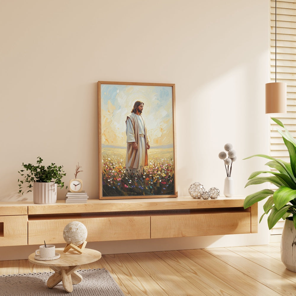 Jesus in The Garden II, Christian Canvas Wall Art, Christmas Gift Ideas, Christian Home Decor, Ciaocustom