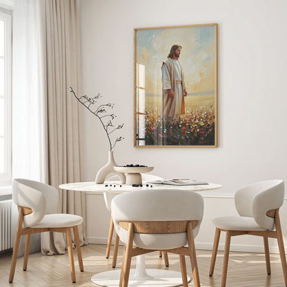 Jesus in The Garden II, Christian Canvas Wall Art, Christmas Gift Ideas, Christian Home Decor, Ciaocustom