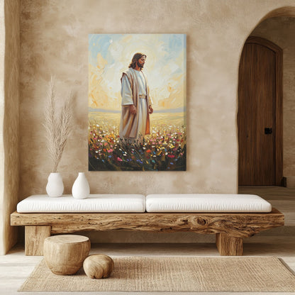 Jesus in The Garden II, Christian Canvas Wall Art, Christmas Gift Ideas, Christian Home Decor, Ciaocustom