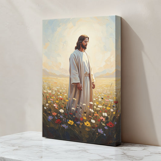 Jesus in The Garden I, Christian Canvas Wall Art, Christmas Gift Ideas, Christian Home Decor, Ciaocustom