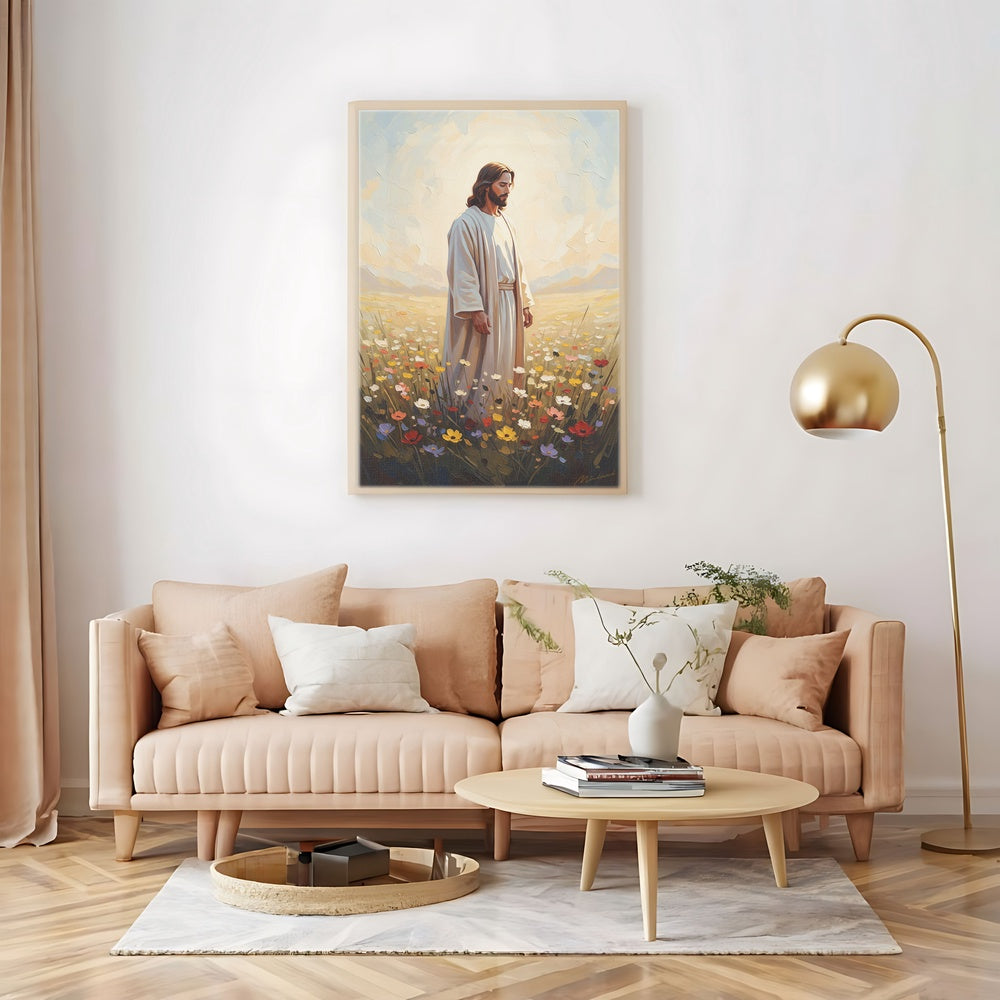 Jesus in The Garden I, Christian Canvas Wall Art, Christmas Gift Ideas, Christian Home Decor, Ciaocustom