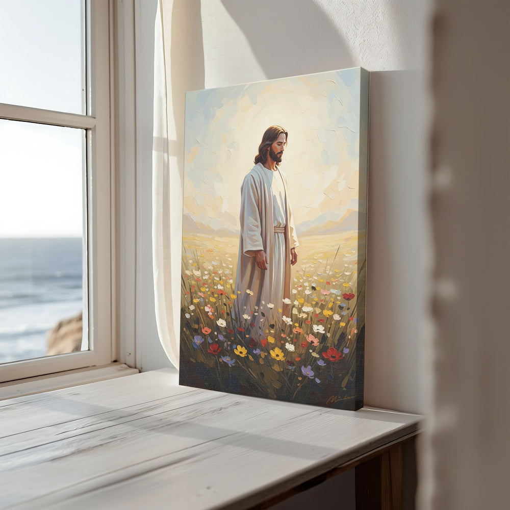 Jesus in The Garden I, Christian Canvas Wall Art, Christmas Gift Ideas, Christian Home Decor, Ciaocustom