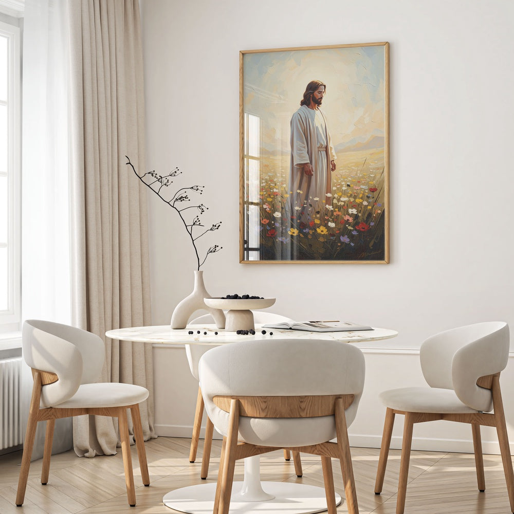 Jesus in The Garden I, Christian Canvas Wall Art, Christmas Gift Ideas, Christian Home Decor, Ciaocustom