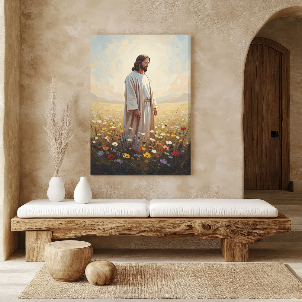 Jesus in The Garden I, Christian Canvas Wall Art, Christmas Gift Ideas, Christian Home Decor, Ciaocustom
