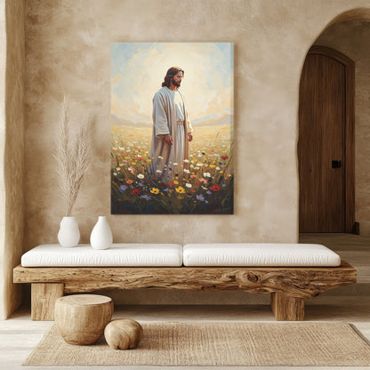 Jesus in The Garden I, Christian Canvas Wall Art, Christmas Gift Ideas, Christian Home Decor, Ciaocustom