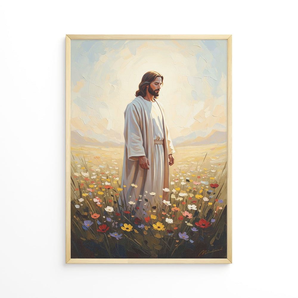 Jesus in The Garden I, Christian Canvas Wall Art, Christmas Gift Ideas, Christian Home Decor, Ciaocustom
