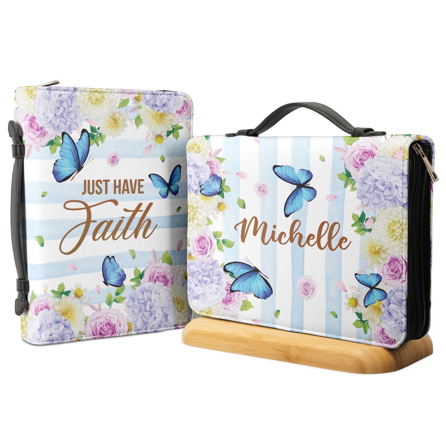 Just Have Faith Personalized Bible Cover - Christian Bible Covers For Women
