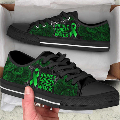 Kidney Cancer Shoes Awareness Walk Low Top Shoes Canvas Shoes, Breast Cancer Awareness Shoes