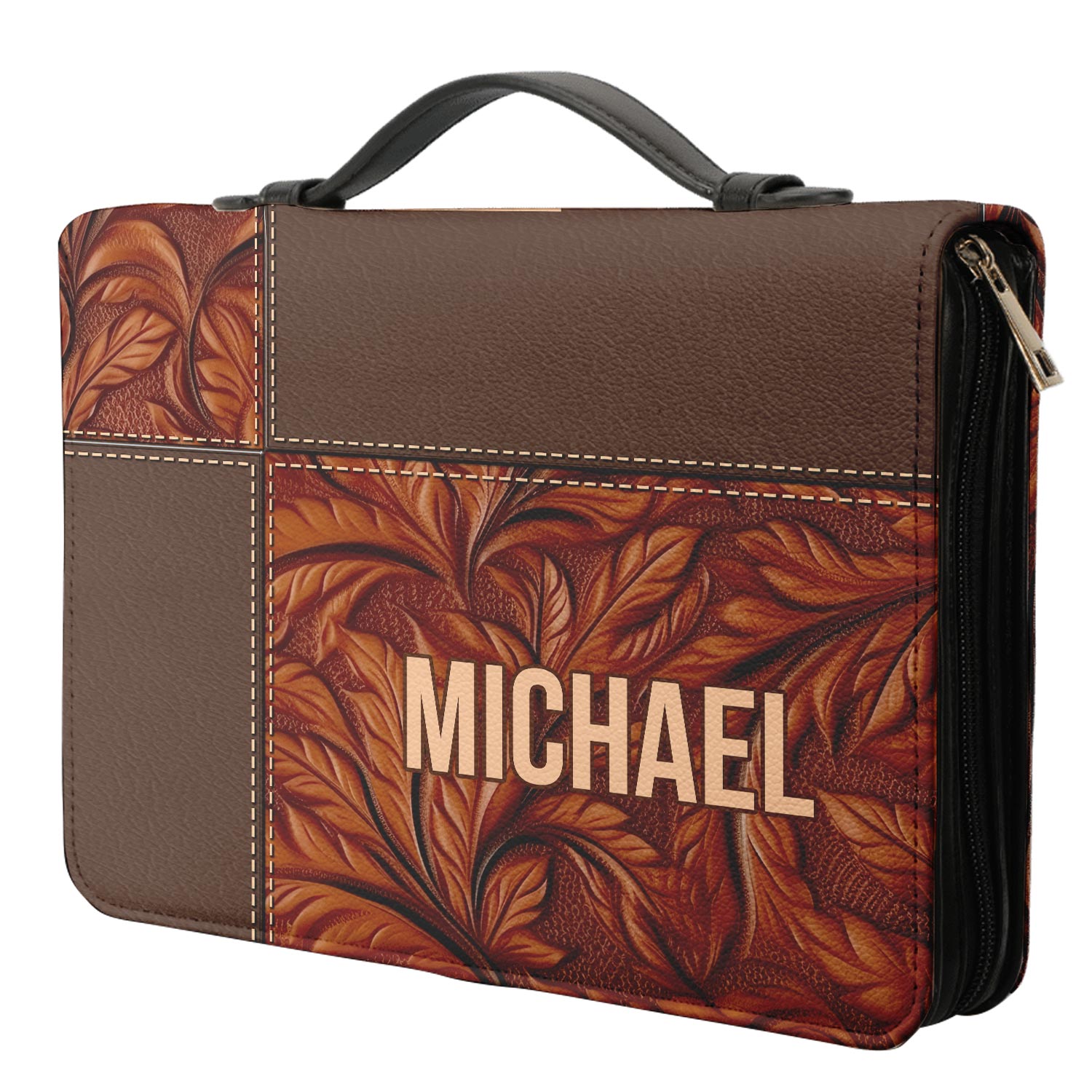 Kind Heart Wise Mind Brave Spirit Bold Faith Personalized Bible Cover - Christian Bible Covers For Women