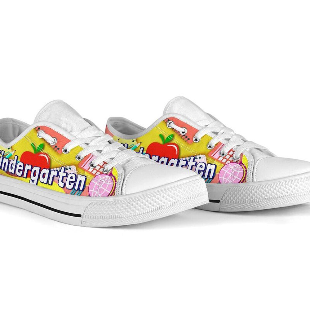 Kindergarten Teacher Art Paper Cut Out Shoes, Teacher Shoes, Low Top Sneakers