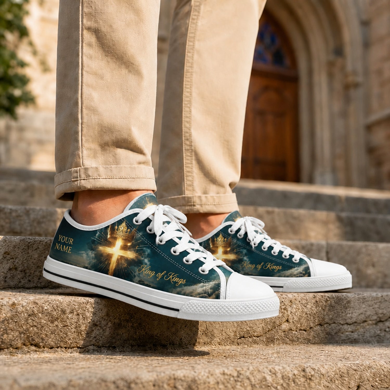King Of Kings Cross Classic Personalized Low Top Shoes Life style  