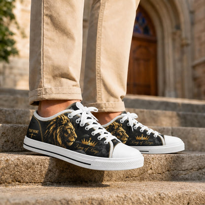 King Of Kings Lion Classic Low Top Shoes Life style    