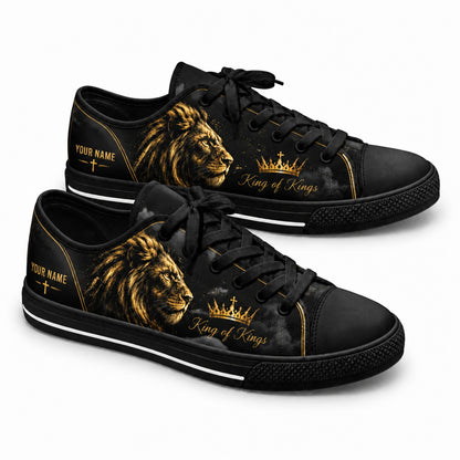King Of Kings Lion Classic Low Top Shoes black shoes    