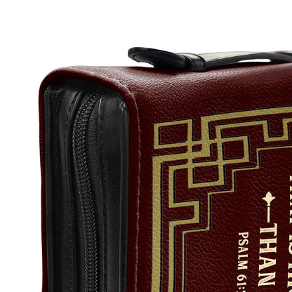 Lead Me To The Rock Than Is Higher That I Psalm 61 2 Personalized Bible Cover - Christian Bible Covers For Women