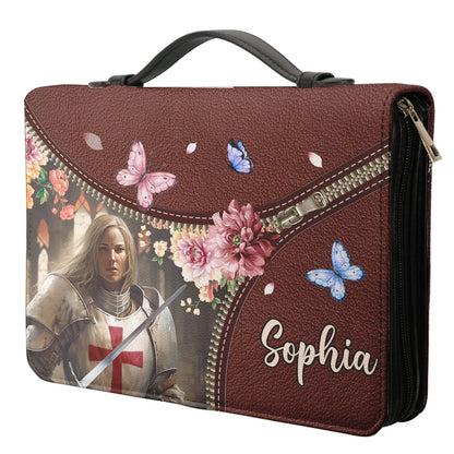 Let Your Faith Be Bigger Than Your Fear Knights Templar Personalized Bible Cover - Christian Bible Covers For Women