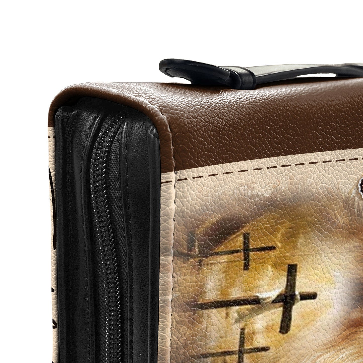 Let Your Faith Be Bigger Than Your Fear Lion Butterfly Personalized Bible Cover - Christian Bible Covers For Women