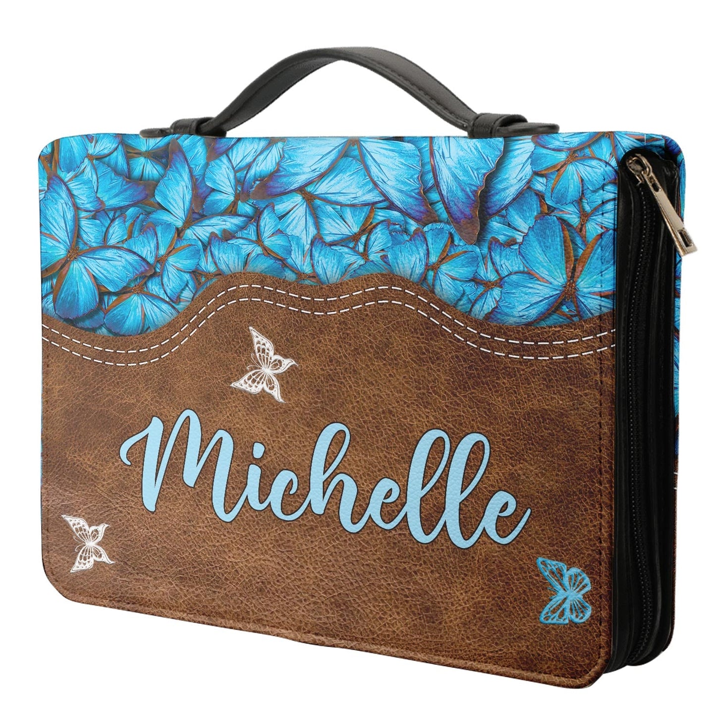 Let Your Faith Be Bigger Than Your Fear Personalized Bible Cover - Christian Bible Covers For Women