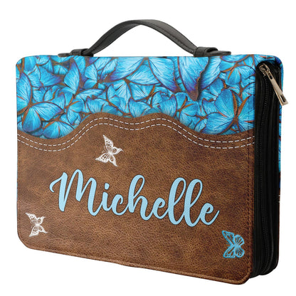 Let Your Faith Be Bigger Than Your Fear Personalized Bible Cover - Christian Bible Covers For Women