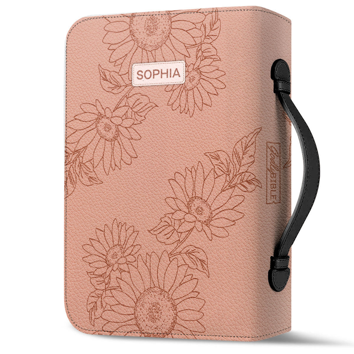 Let Your Faith Be Bigger Than Your Fear Sunflower Personalized Bible Cover - Christian Bible Covers For Women