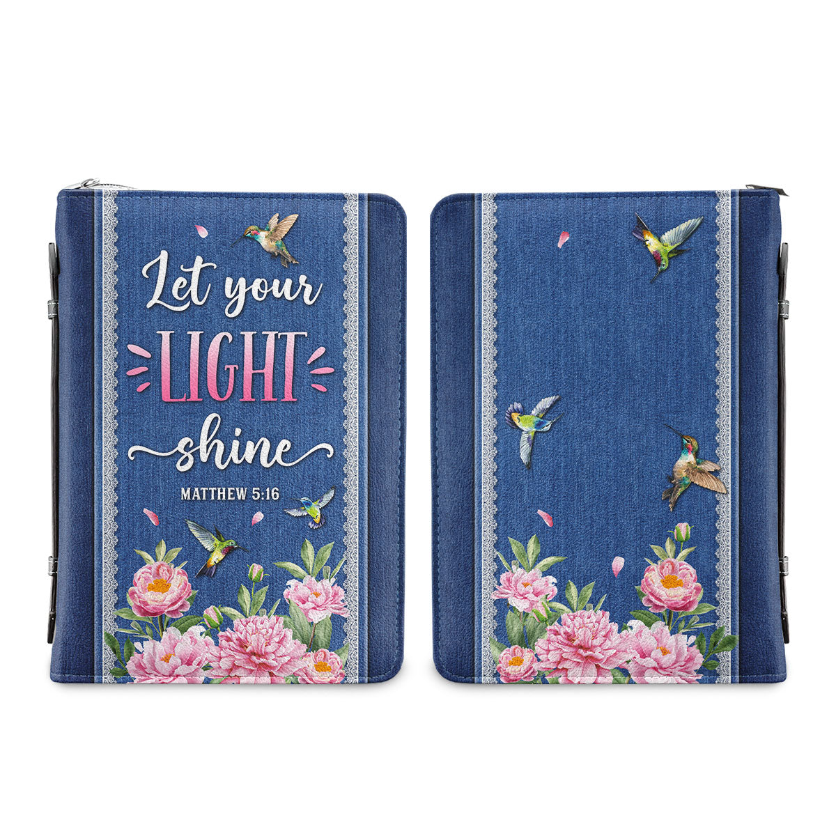 Let Your Light Shine Matthew 5 16 Personalized Bible Cover - Christian Bible Covers For Women