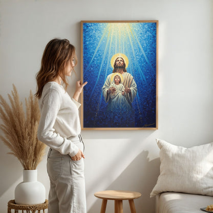 Let the Children Come, Christian Canvas Wall Art, Christmas Gift Ideas, Christian Home Decor, Ciaocustom