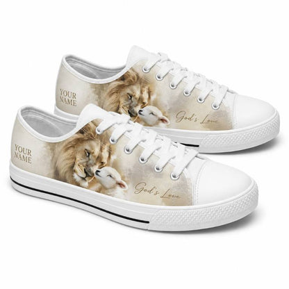 Lion And Lamb Graphic Low Top Shoes          