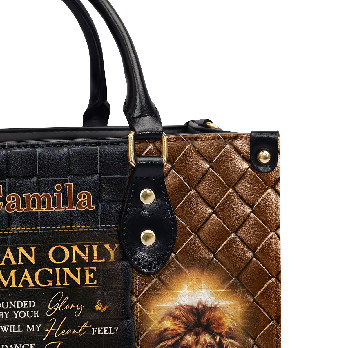 Lion Of Judah Jeus I Can Only Imagine Personalized Leather Handbag - Jesus Handbag
