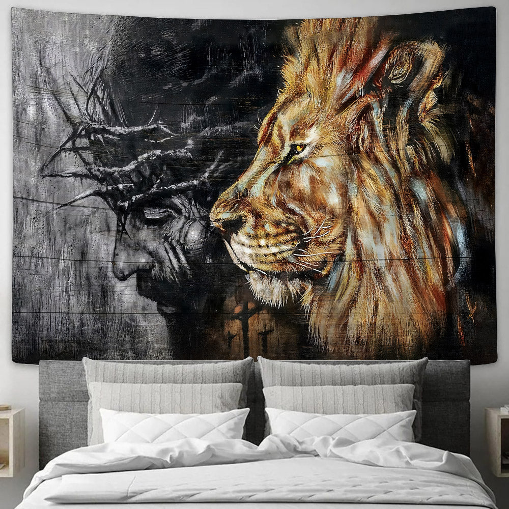 Lion Of Judah Tapestry - Christian Wall Tapestries