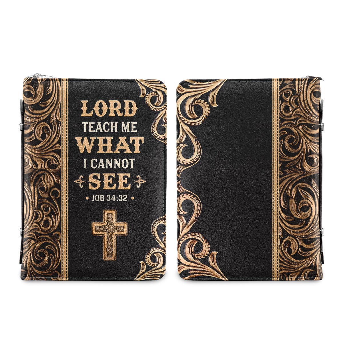 Lord Teach Me What I Cannot See Job 34 32 Personalized Bible Cover - Christian Bible Covers For Women