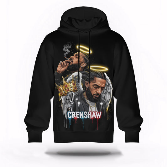 Nipsey Hussle Crenshaw Street Hoodie Rap Legend Memorial, Rapper 3D Hoodie, Rap Legends Hoodie