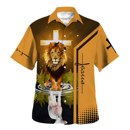 Normal Isn't Coming Back Jesus Is Lion Lamb Hawaiian Shirt For Men And Women - Religion Hawaiian Shirts
