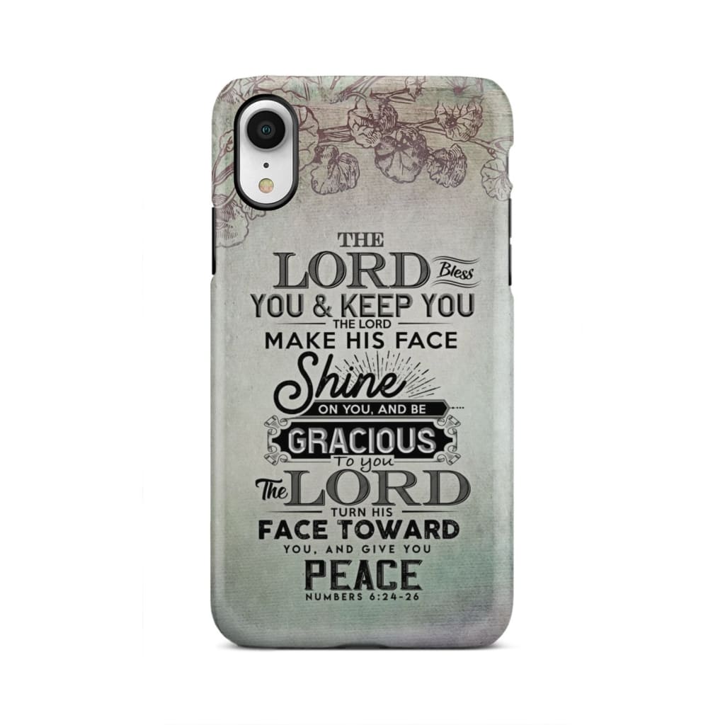 Numbers 624-26 The Lord Bless You And Keep You Phone Case Christian Phone Cases - Christian Gifts for Women