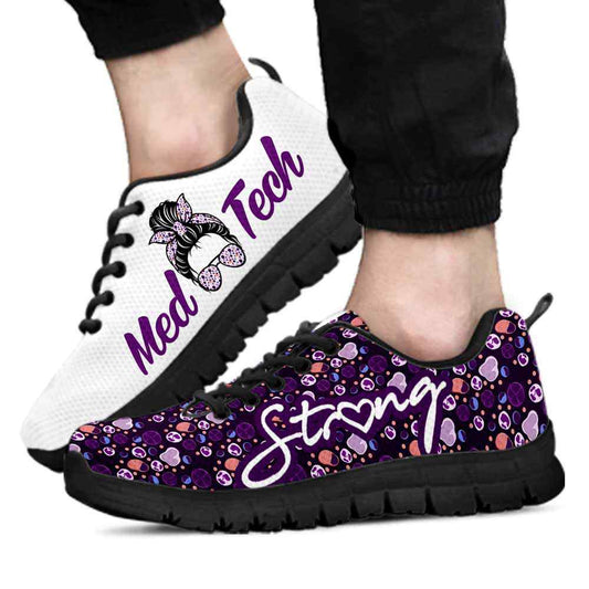 Nurse Sneaker, Med Tech Purple Girl White Sneakers, Best Shoes For Nurses