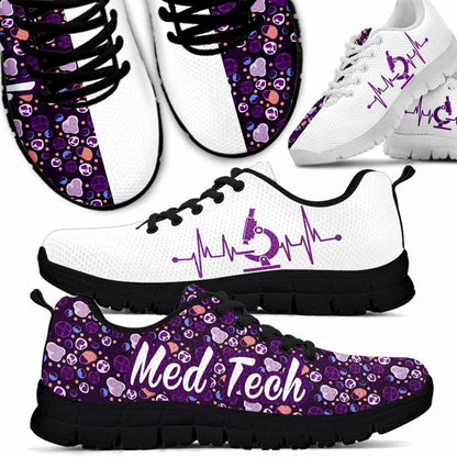 Nurse Sneaker, Med Tech White Blood Cell Purple Sneakers, Best Shoes For Nurses