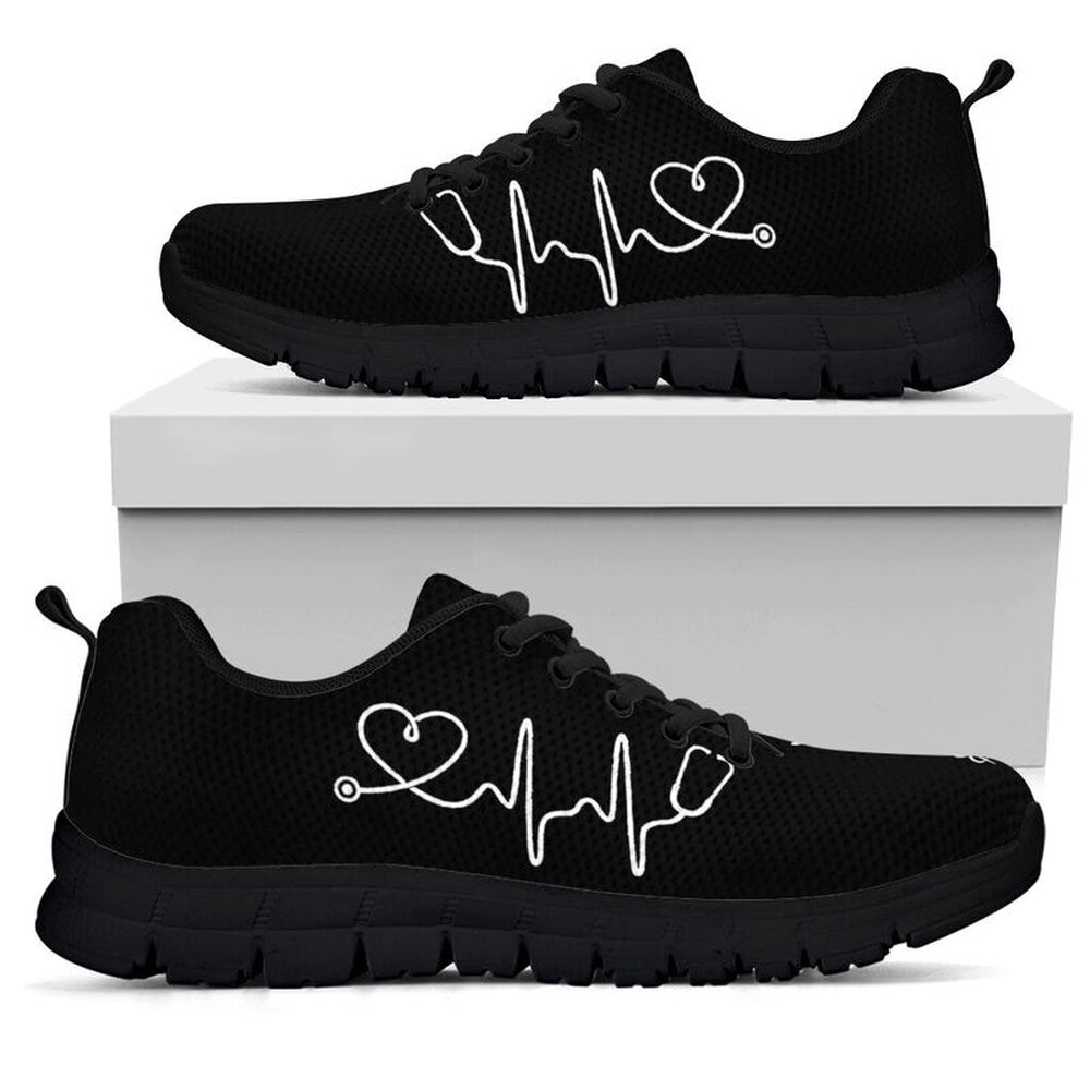 Nurse Sneaker, Nurse Black Sneakers Shoes, Best Shoes For Nurses