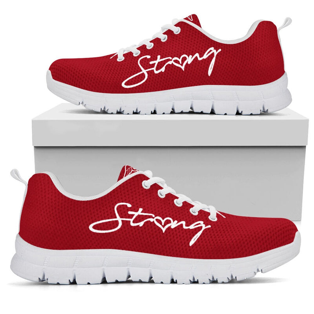 Nurse Sneaker, Nurse Strong Red Sneakers Shoes, Best Shoes For Nurses