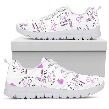 Nurse Sneaker, Proud To Be A Nurse Sneakers Shoes, Best Shoes For Nurses