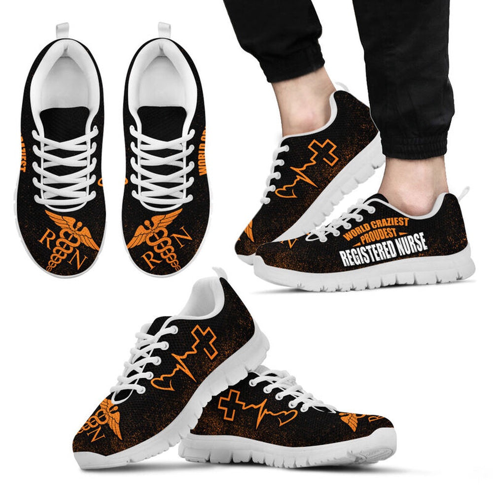 Nurse Sneaker, Proudest Registered Nurse Shoes Sneakers, Best Shoes For Nurses