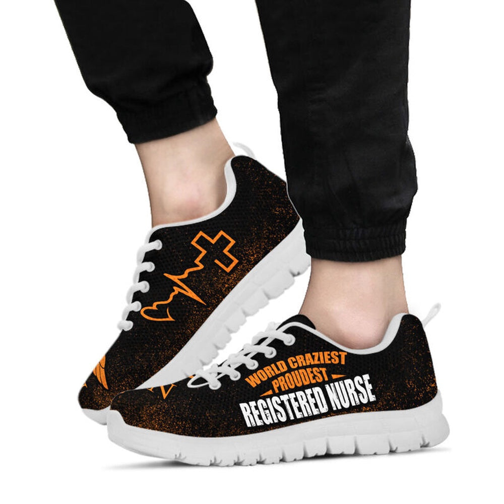 Nurse Sneaker, Proudest Registered Nurse Shoes Sneakers, Best Shoes For Nurses