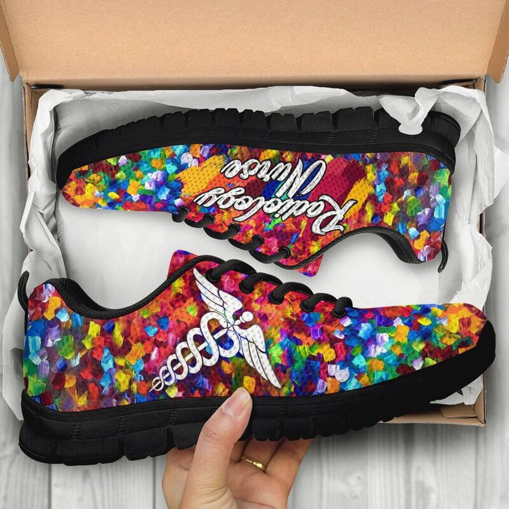 Nurse Sneaker, Radiology Nurse Paint Art Sneakers Shoes, Best Shoes For Nurses