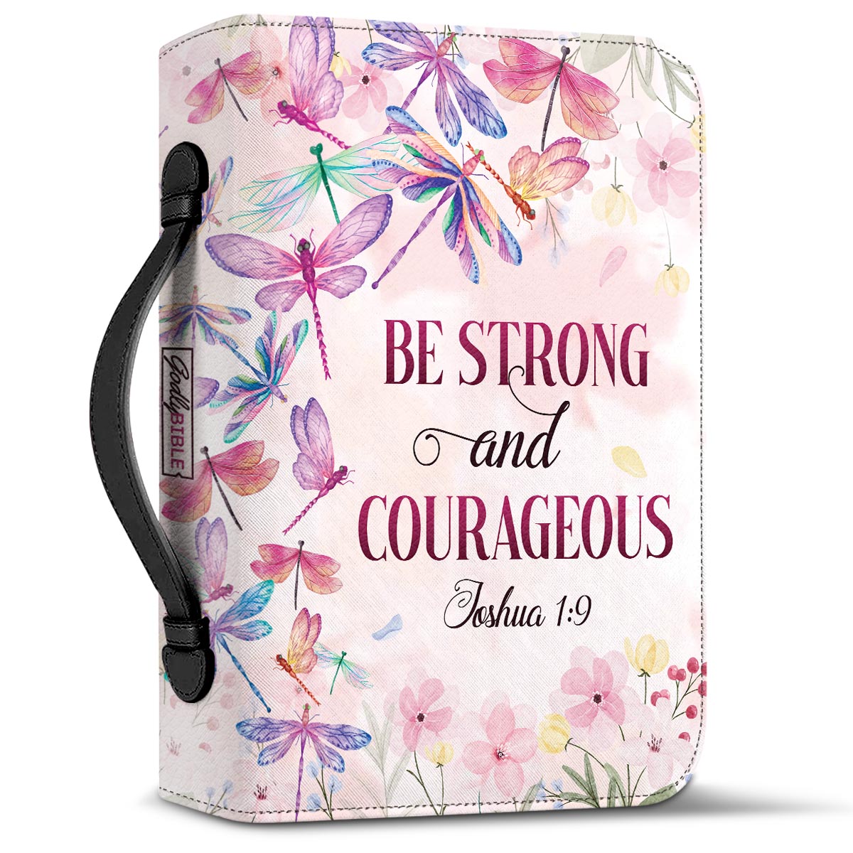  Personalized Bible Cover - Be Strong And Courageous Joshua 1 9 Dragonfly Bible Cover for Christians